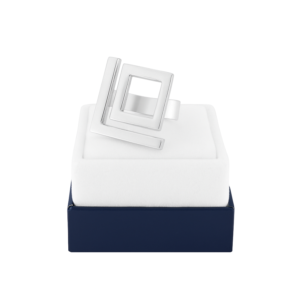 Anillo cuadrado TA024