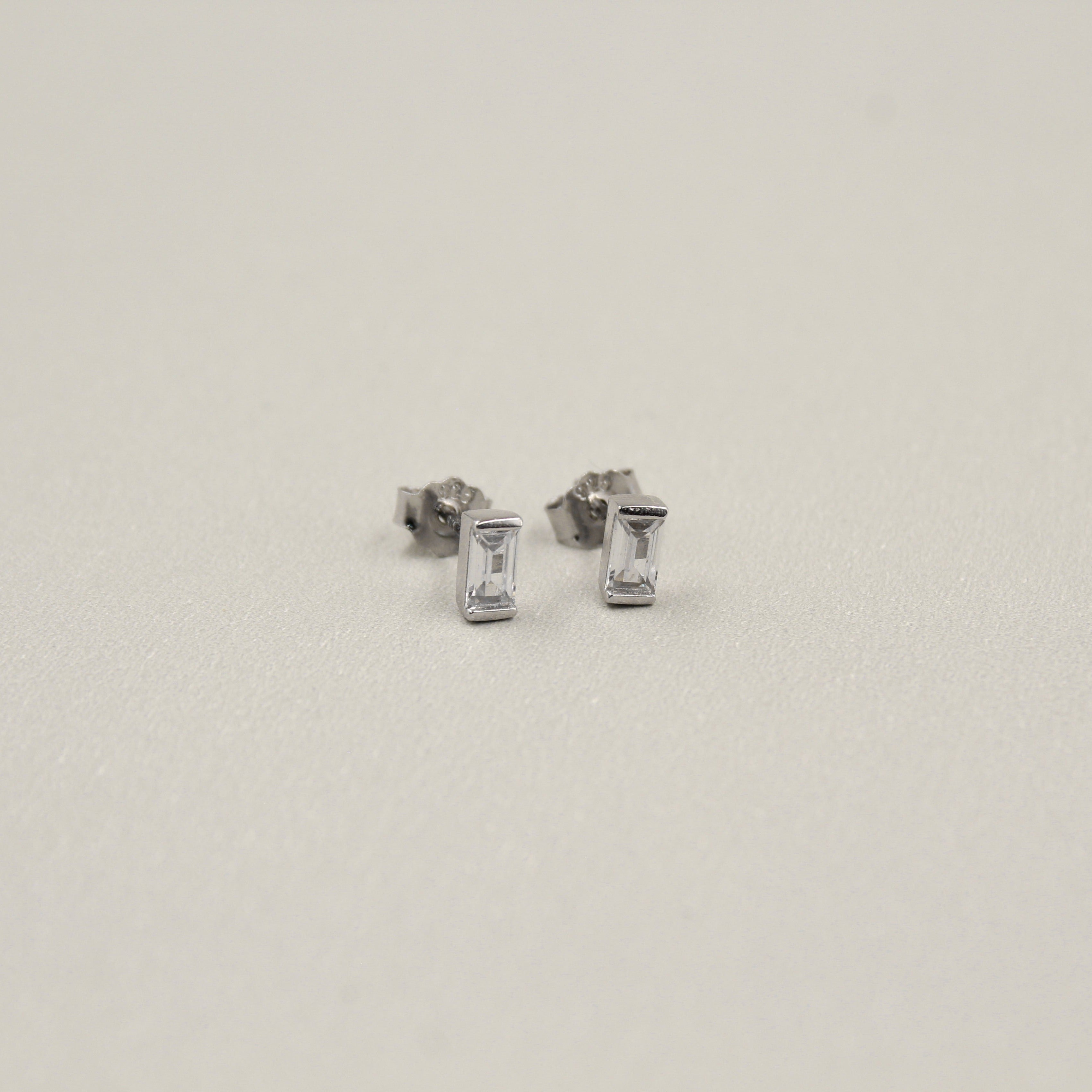 Arete talla baguette P7008