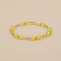 Pulsera de Cristales Austriacos Jonquil y Goldfilled