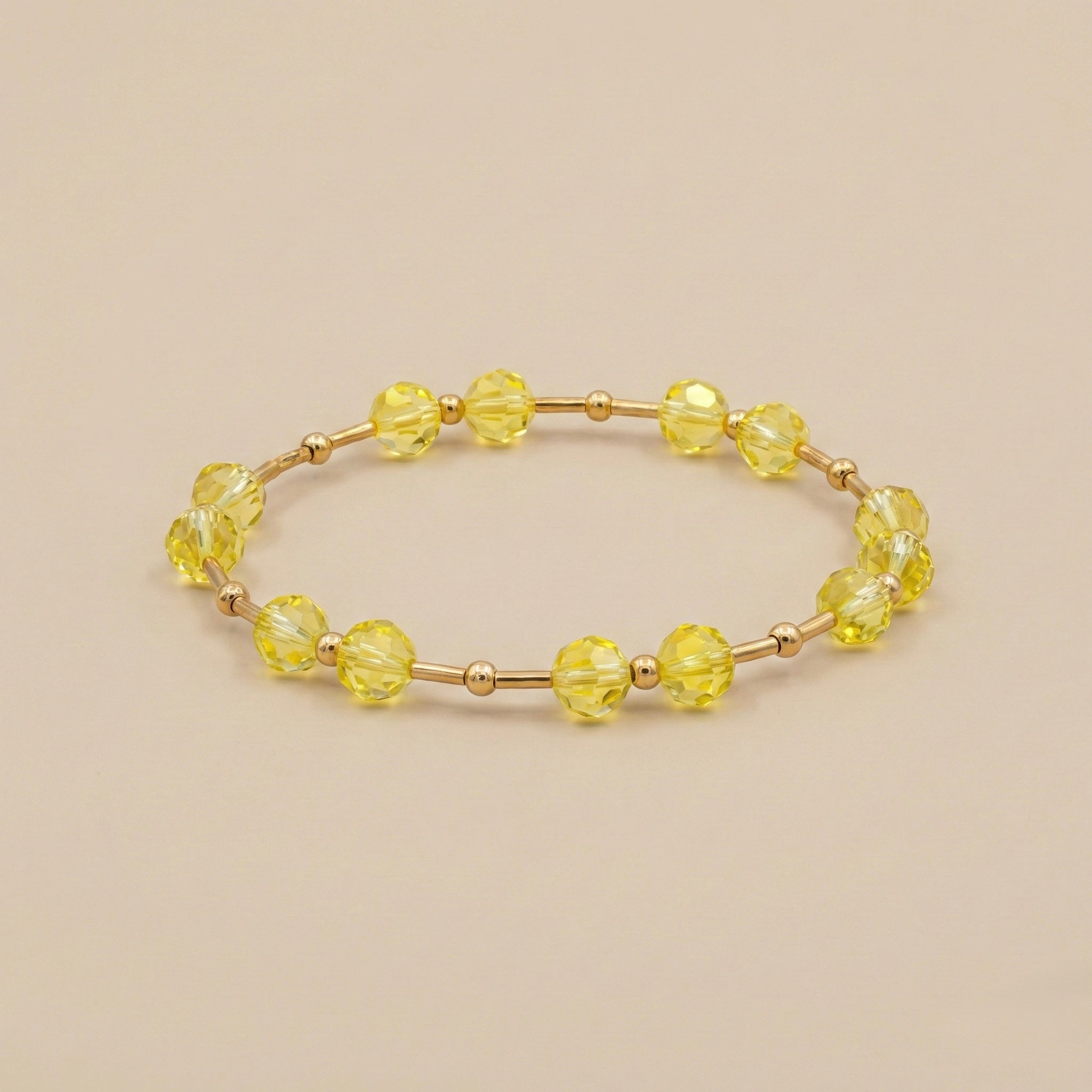 Pulsera de Cristales Austriacos Jonquil y Goldfilled