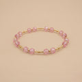 Pulsera de Cristales Austriacos Light Rose y Goldfilled