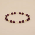 Pulsera de Cristales Austriacos en Color Amethyst Blend y Goldfilled.