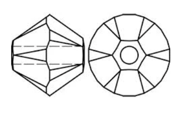 Rombo 6mm Tornasol
