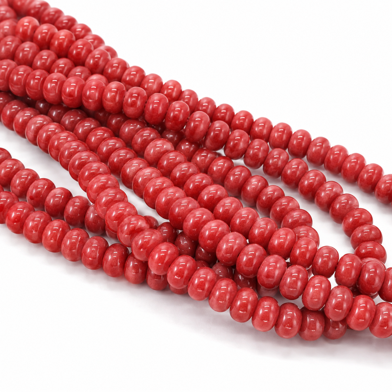 Hilo de Jade Rojo Dona 6mm