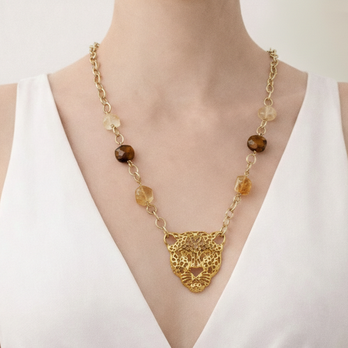 Collar Jaguar Dorado