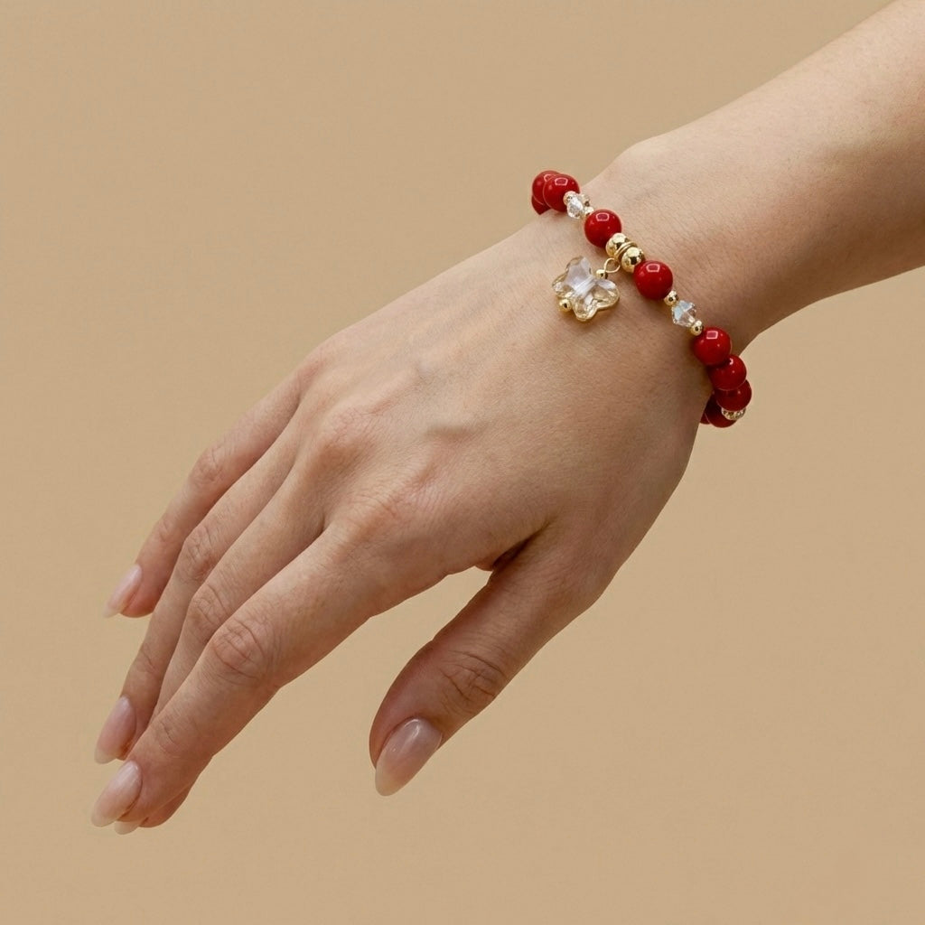 Pulsera Con Cristal Austriaco y Gold filled