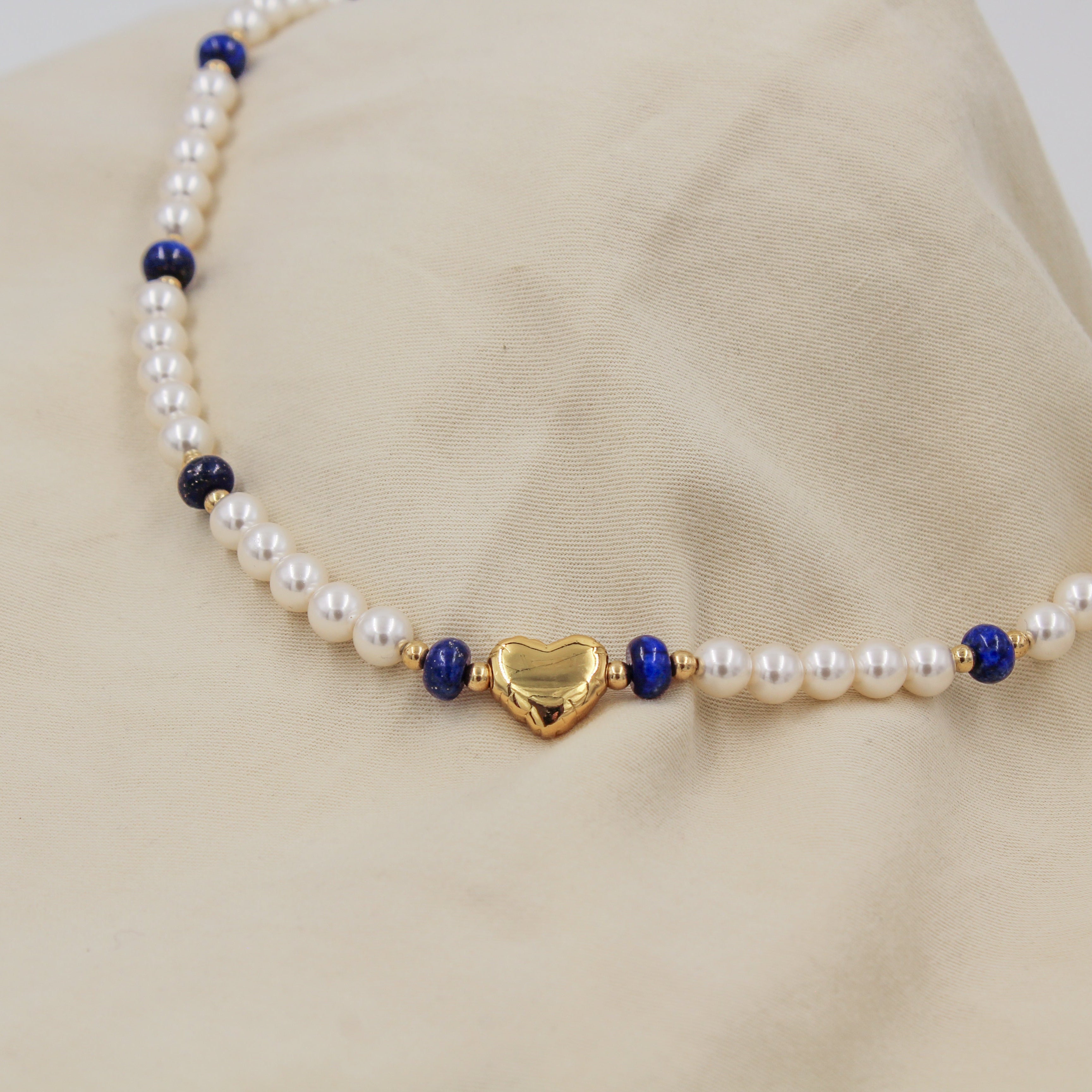Collar Corazón Océano