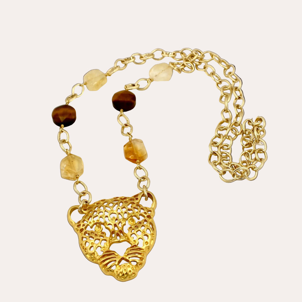 Collar Jaguar Dorado