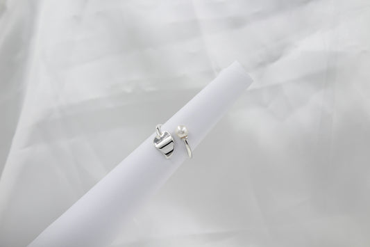 ANILLO PERLA HOJA