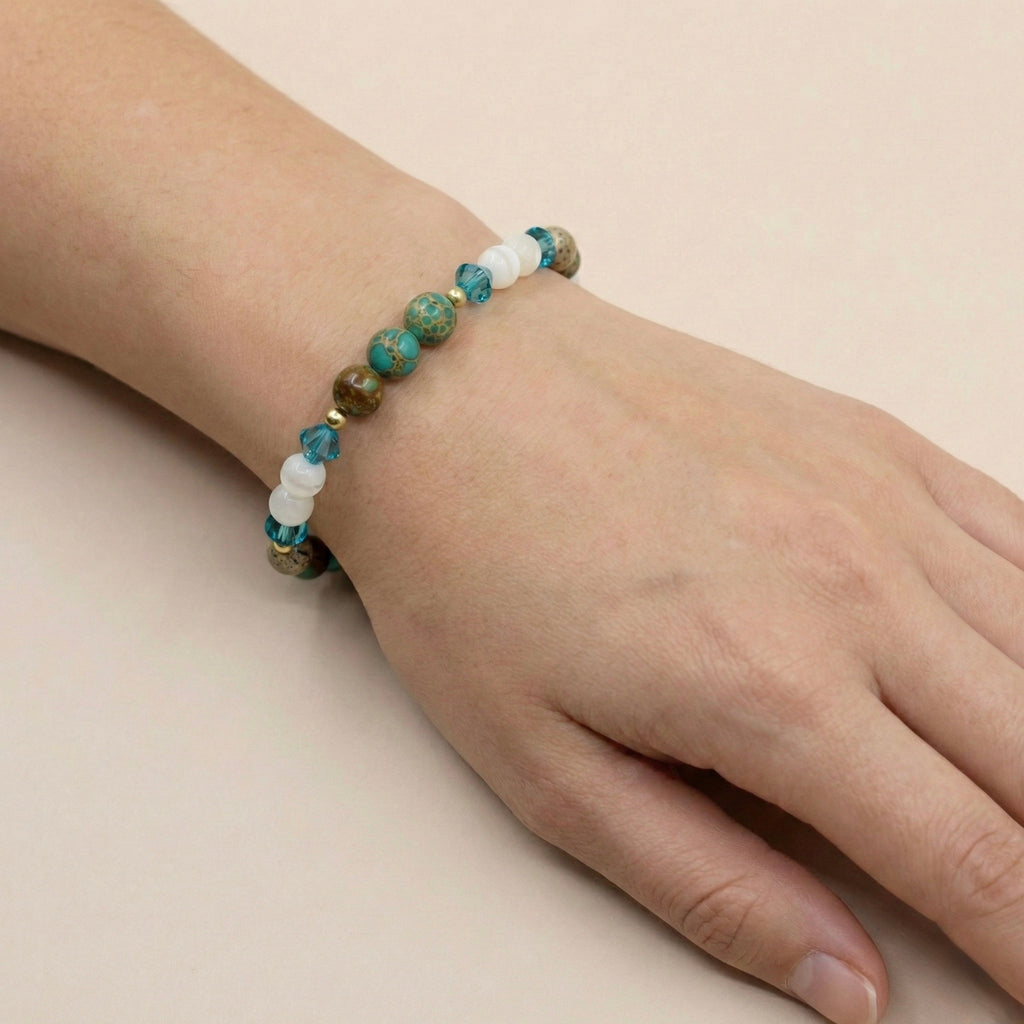 Pulsera Jaspe Imperial Turquesa