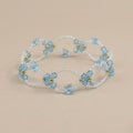 Pulsera Mariposa de Cristal Austriaco y Gold-Filled Azul