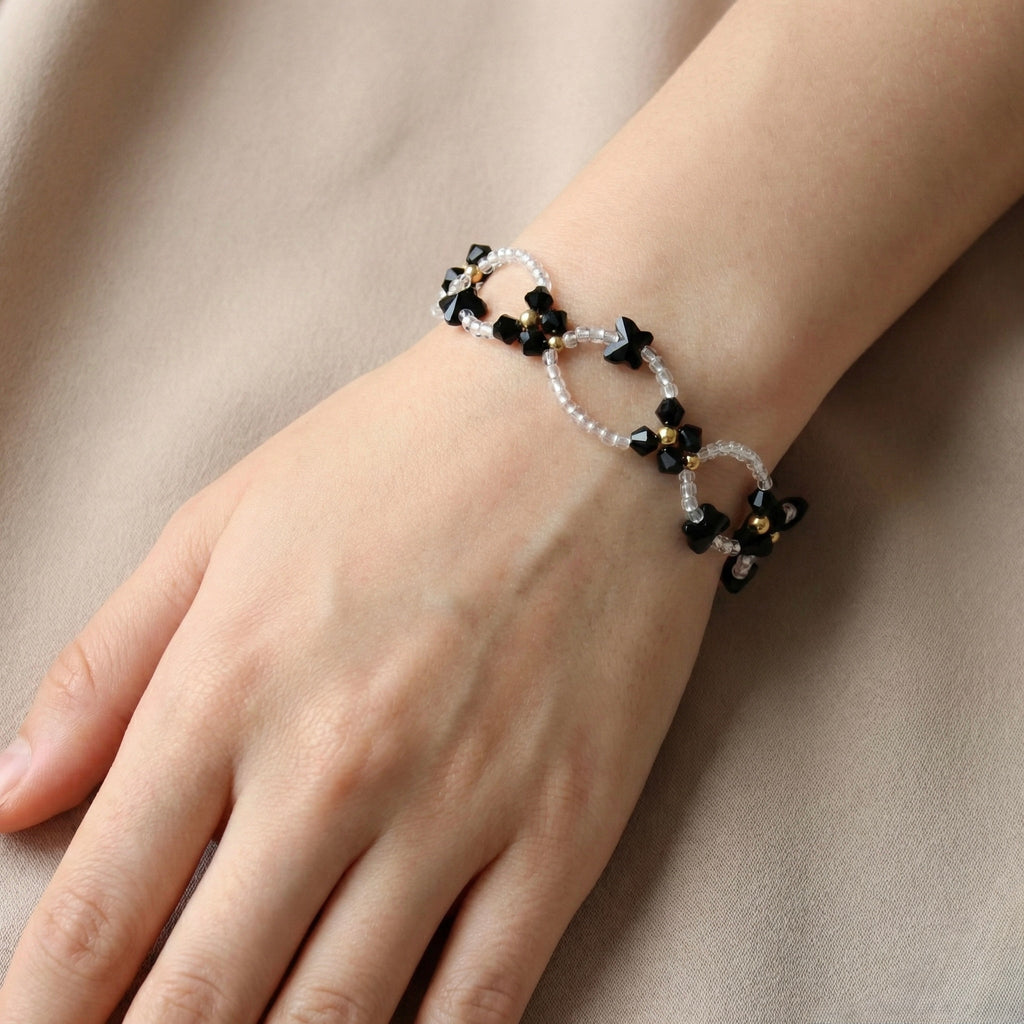 Pulsera Mariposa de Cristal Austriaco y Gold filled