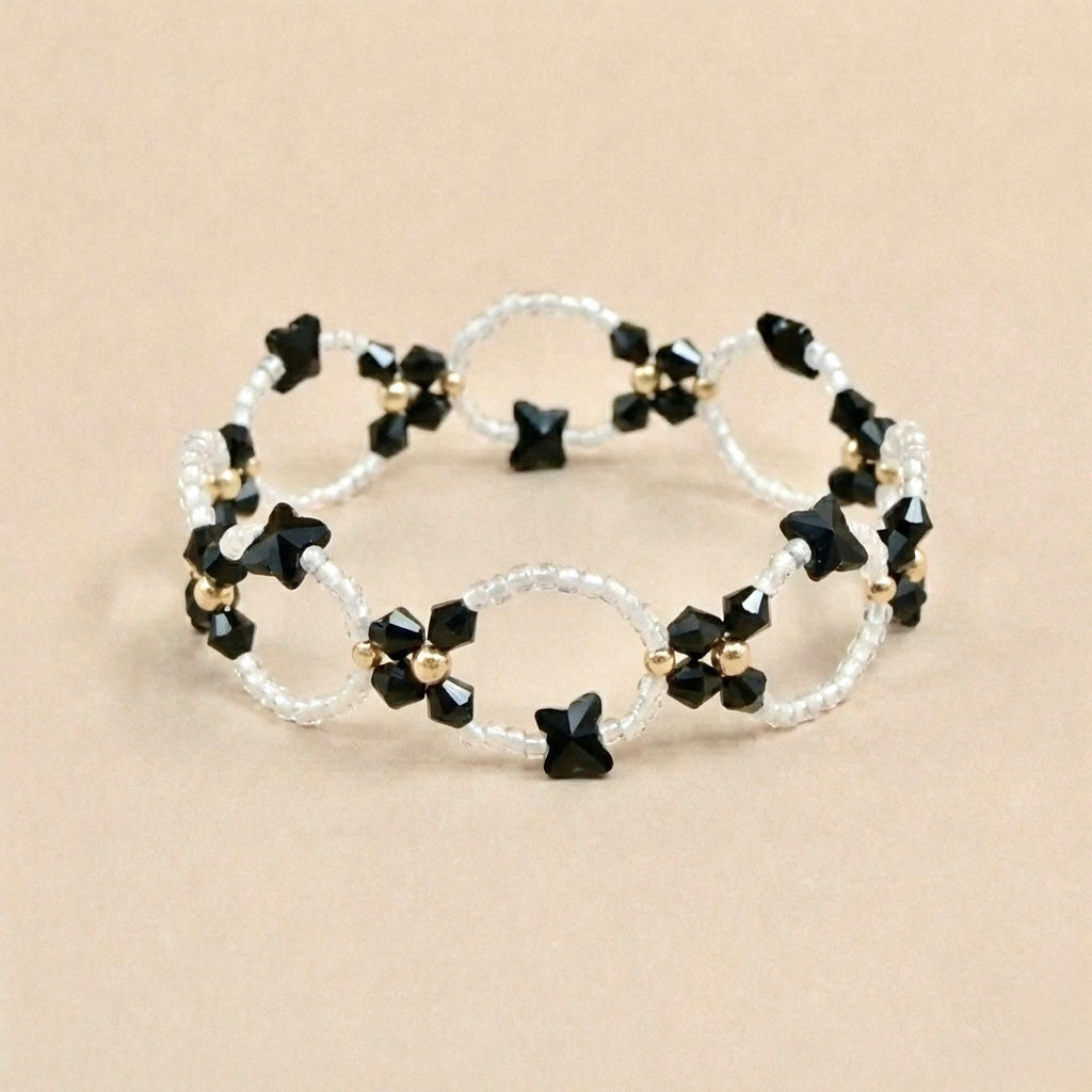 Pulsera Mariposa de Cristal Austriaco y Gold filled
